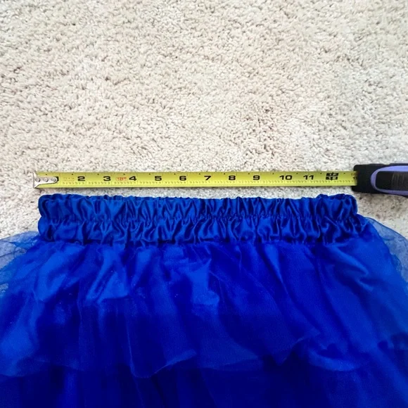 Spirit of Halloween Blue Tulle Skirt Size Small - Picture 3 of 4